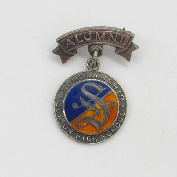 Sterling Silver JR High School Alumni Scholarship Pin Berk's Jewelry Reading PA - Picture 5 of 6